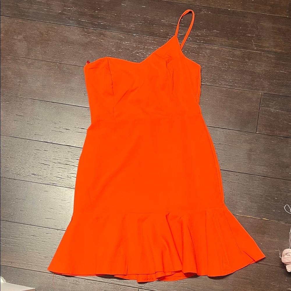 Trendyol One Shoulder Orange Dress